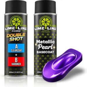 LiME LiNE Metallic Pearl Basecoat Spray Paint (Purple) - 2-Stage Automotive Paint Aerosol