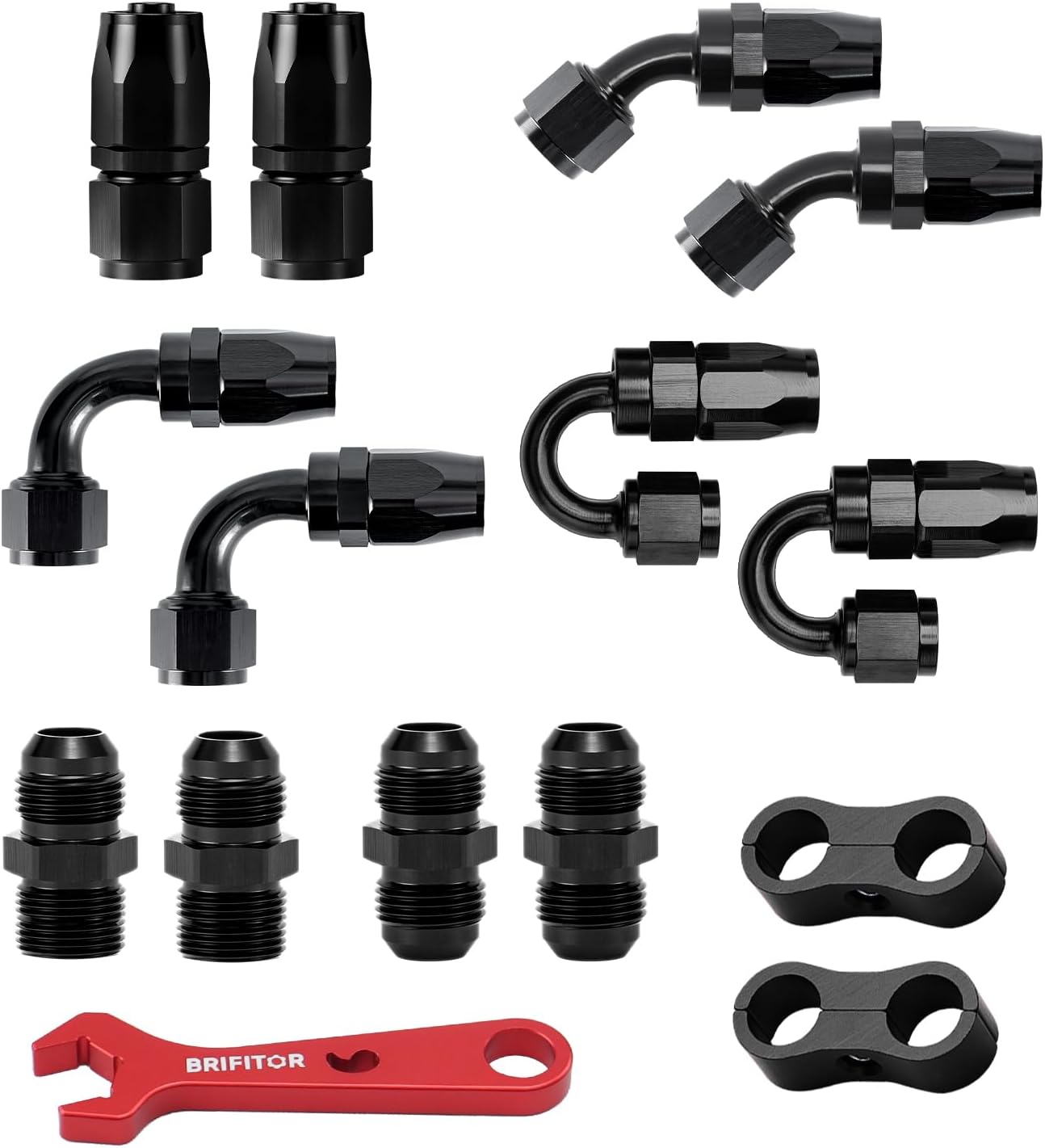 6AN Fittings Kit – 14-Piece AN6 Fuel Line Kit