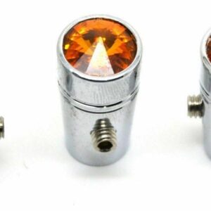 CTW 3-Pack Mini Toggle Switch 1" Ext Amber Crystal