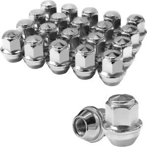 M12x1.5 Chrome Lug Nuts (20-Pack) - Compatible with Ford/Lincoln