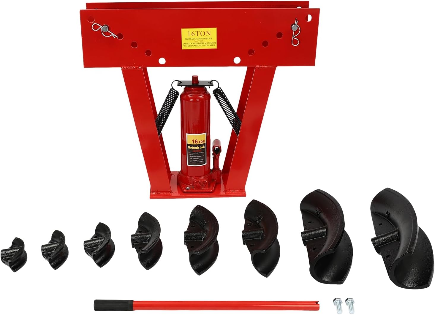 16 Ton Hydraulic Pipe Bender w/ 8 Dies