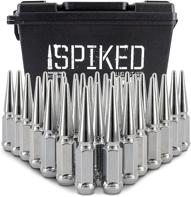 Mishimoto Spiked Lug Nuts M14x1.5 Chrome 32-PC Set