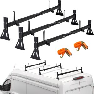 CIRONBOW Van Roof Ladder Rack 3-Bar Kit – Fits Chevy/Ford/GMC Vans