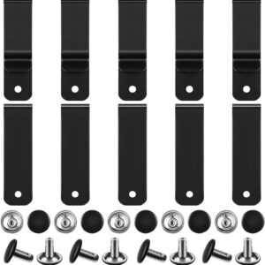 Weewooday 10-PC Metal Belt & Holster Clips - Black