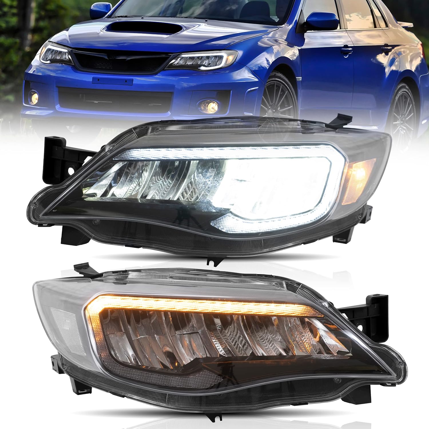 VLAND Headlights for 2008-2014 Subaru WRX/Outback Sport