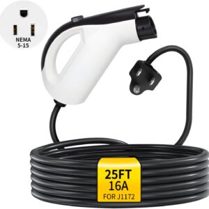 WenStorm Level 1 EV Charger, 16A, J1772, 25FT Cord