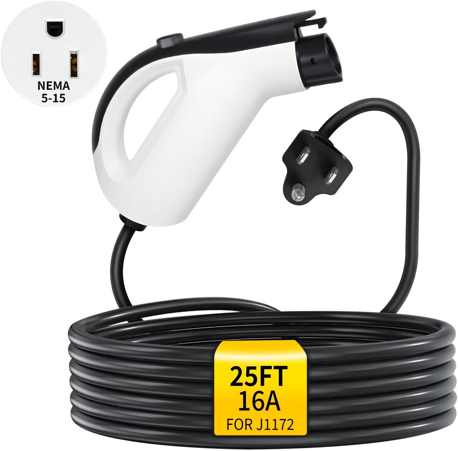 WenStorm Level 1 EV Charger, 16A, J1772, 25FT Cord