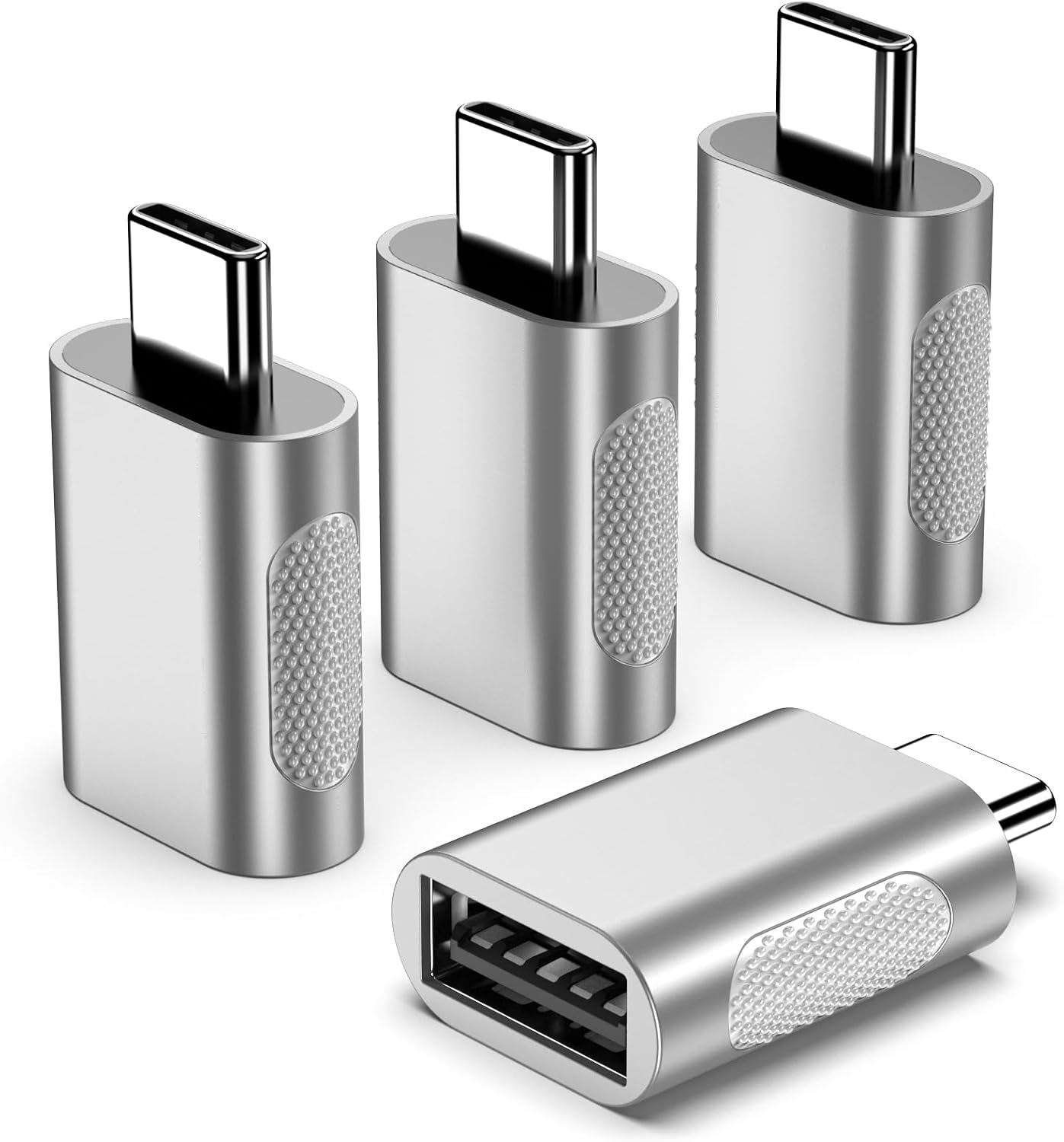 USB-C to USB Adapter 4-Pack - Fast Charging & Data Transfer