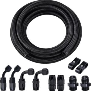 EVIL ENERGY 10AN Fuel Line Kit - 10FT Braided Hose w/Fittings