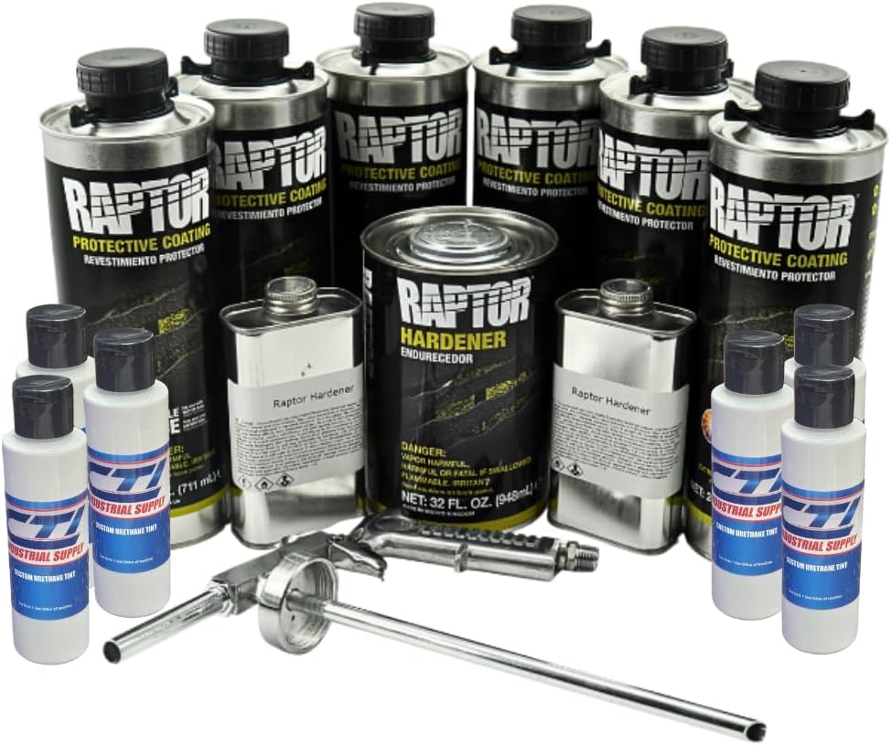 Raptor Bed Liner Kit, 6L - White Tint, Spray-On Protection