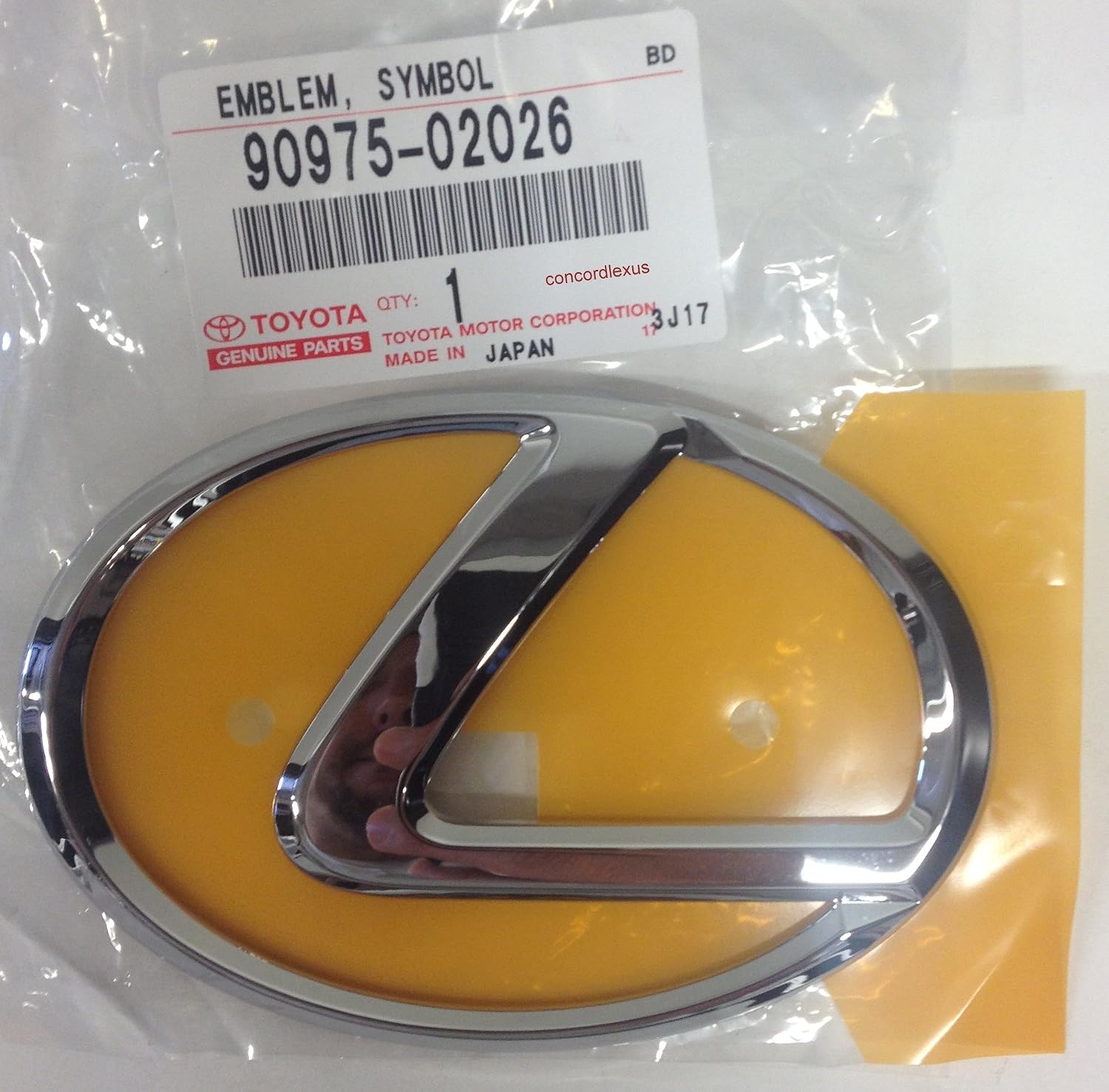 Lexus Genuine Rear Trunk Emblem (90975-02026)