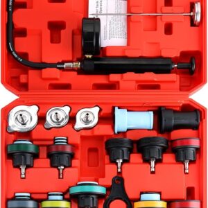 18PCS Radiator Pressure Tester Kit for Cooling Systems