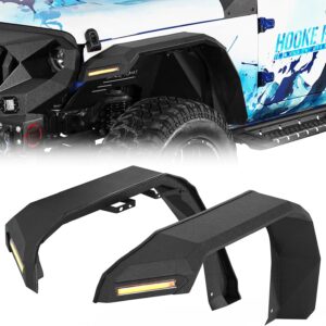 Hooke Road JL JT Fender Flares w/LED - 2018-2026 Jeep Wrangler/JT