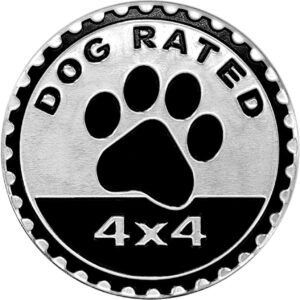 Premium 4x4 Dog Badge for Jeep Wrangler & SUVs