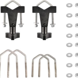 Hi-Lift Jack Mount Brackets 1-2.5" Aluminum, Black