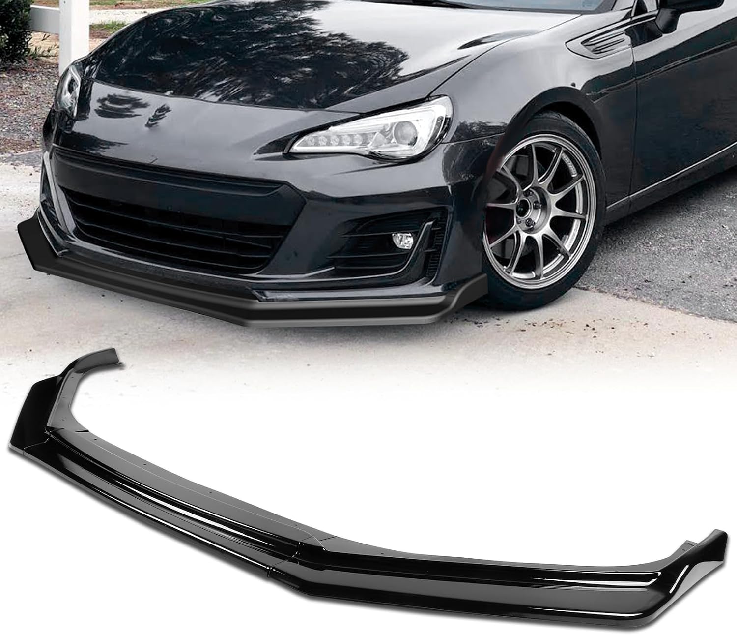Pspeed Front Bumper Lip for Subaru BRZ 2017-2020 Gloss Black