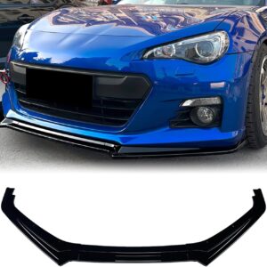 Front Bumper Lip Spoiler Kit for Subaru BRZ 2013-2016 Black