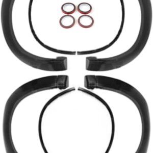 Black Demon Style Fender Flares for 2015-23 Dodge Challenger SRT