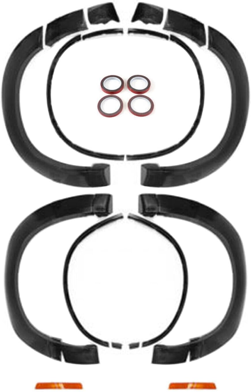Black Demon Style Fender Flares for 2015-23 Dodge Challenger SRT