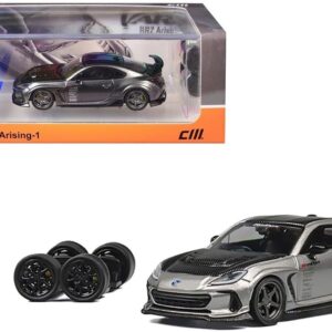 1:64 Diecast Subaru BRZ Varis Model Car - Gray Metallic