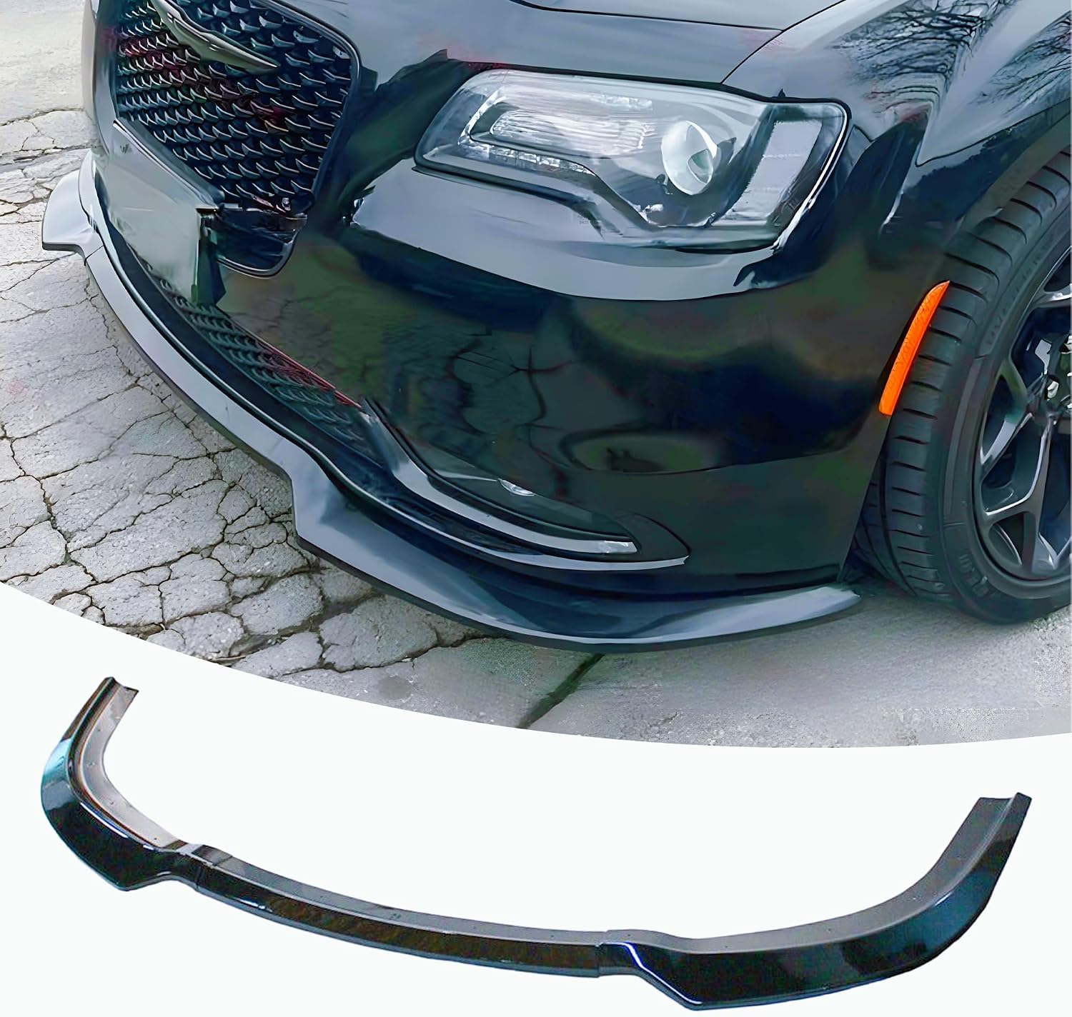 Chrome 3pc Lip Splitter for Chrysler 300 2015-2023