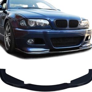 BMW E46 M3 Front Bumper Splitter Lip - Gloss Black