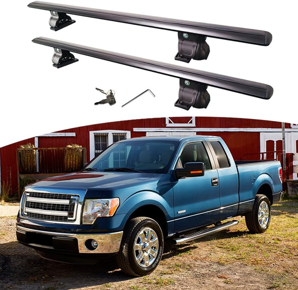 BRYNZAXTOL Aluminum Cross Bars for Ford F-150 2009-2014