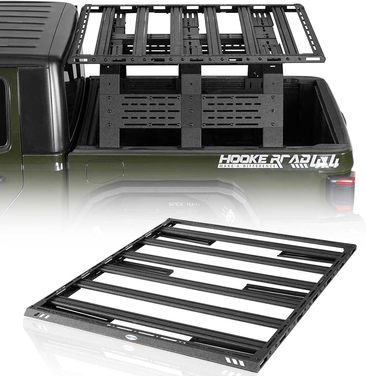 Hooke Road Mid-Size Truck Bed Rack for Jeep, Toyota & More