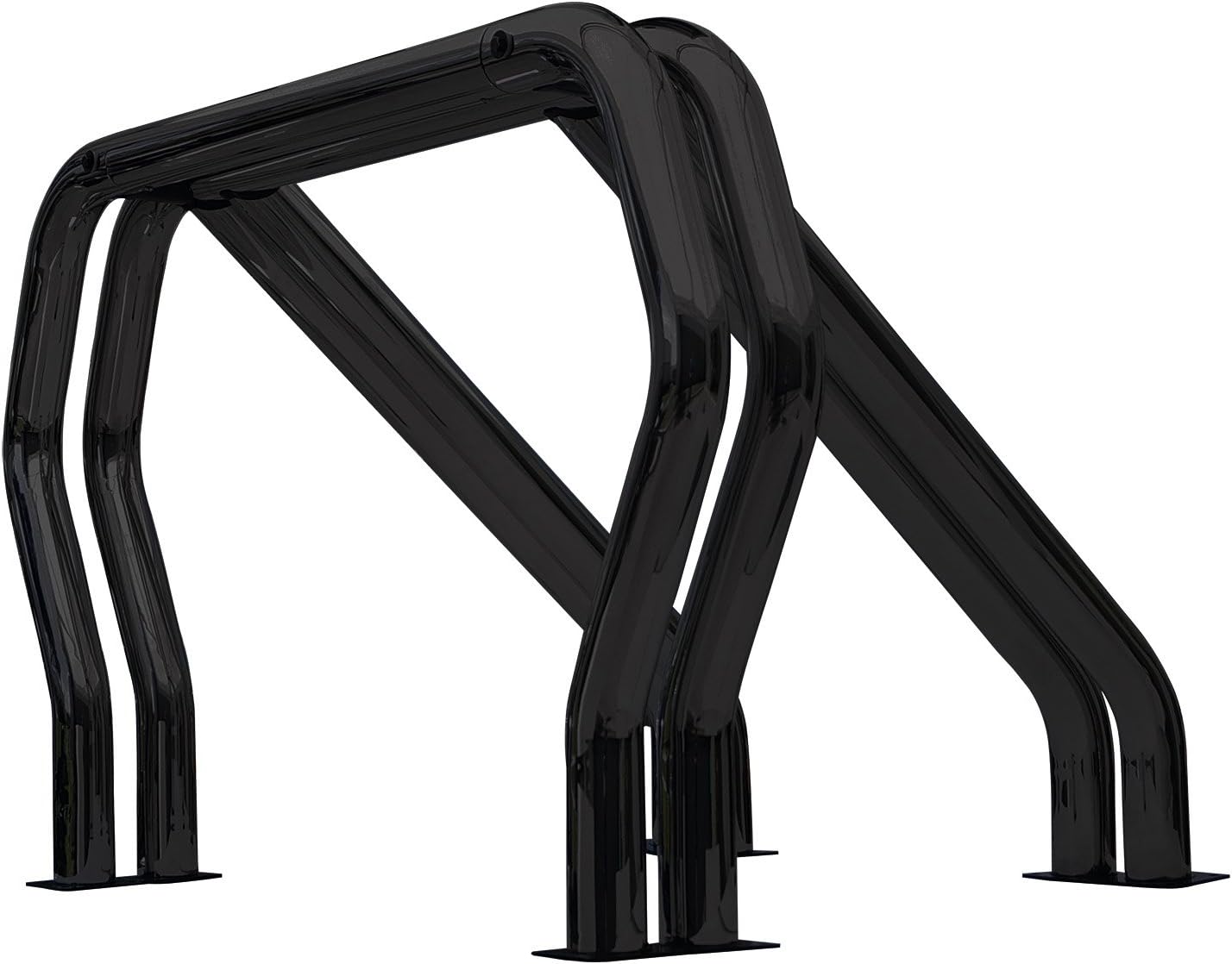 Go Rhino Bed Bar Kit - Double Bar/Dbl Kicker, Black Steel