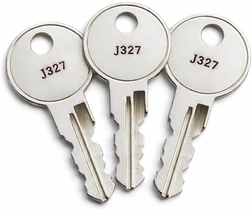 Rolvyns 3-Pack Replacement Keys J329 for Truck Caps & Tonneau Covers