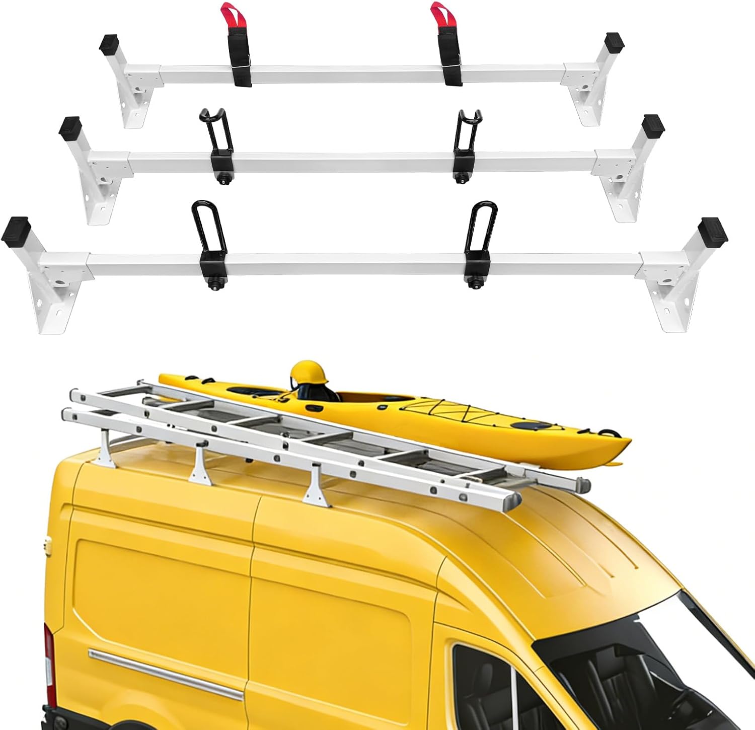 Heavy-Duty Roof Ladder Rack for Ford Transit (2015-2024)