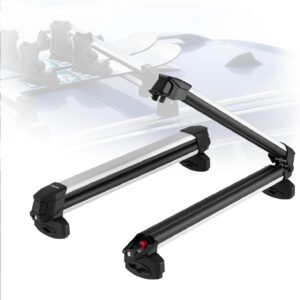 VEVOR Ski & Snowboard Roof Rack - Holds 6 Pairs