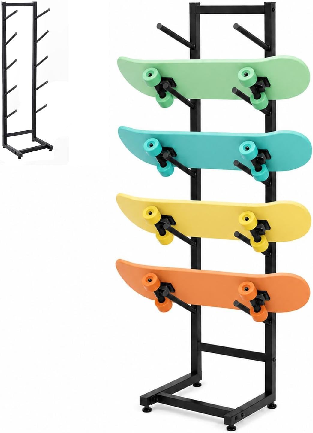 5-Tier Snowboard & Ski Storage Rack | Free-Standing Organizer