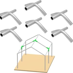 4-Way Galvanized Canopy Connectors - 6-Pack