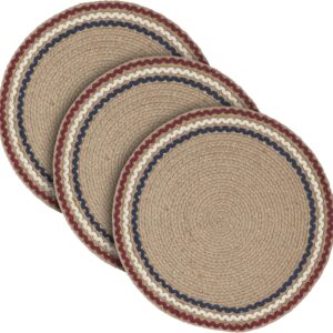 VHC Brands Patriotic Trivet Set, 12" Diameter (3-Pack)
