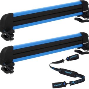 Blue Ski Rack - Car Roof Holder for Skis & Snowboards