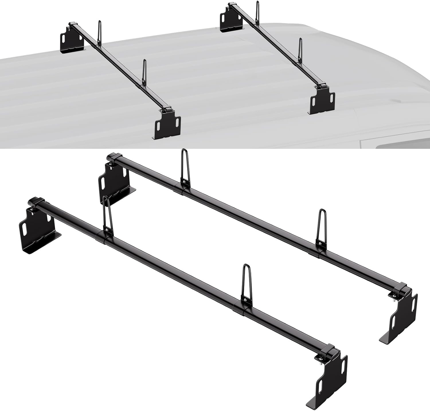 VEVOR Heavy-Duty Van Roof Ladder Racks, 60" Steel, 500 lbs