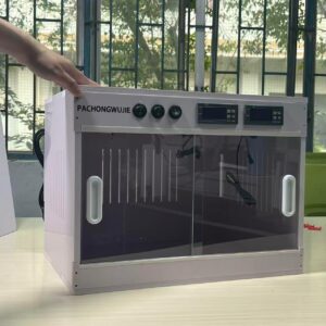 PVC Reptile Enclosure w/ Heating Lamp & Thermostat