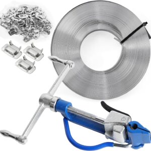 Stainless Steel Strapping Kit - 3/4" x 100ft Tool + 100 Seals