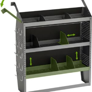 Heavy-Duty Van Shelving 42" x 13" x 46" - Fits Transit, NV200 & More