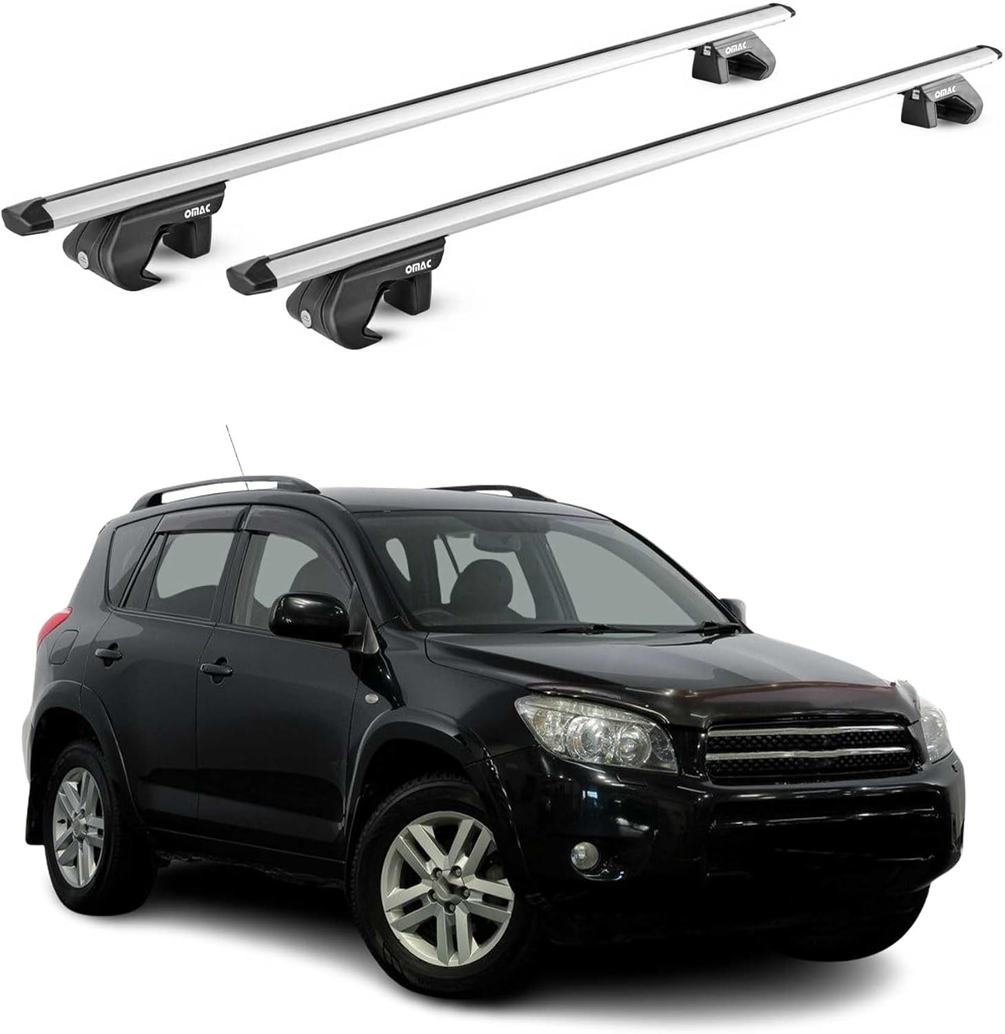 OMAC Aluminum Roof Rack Bars - Toyota RAV4 2006-2012