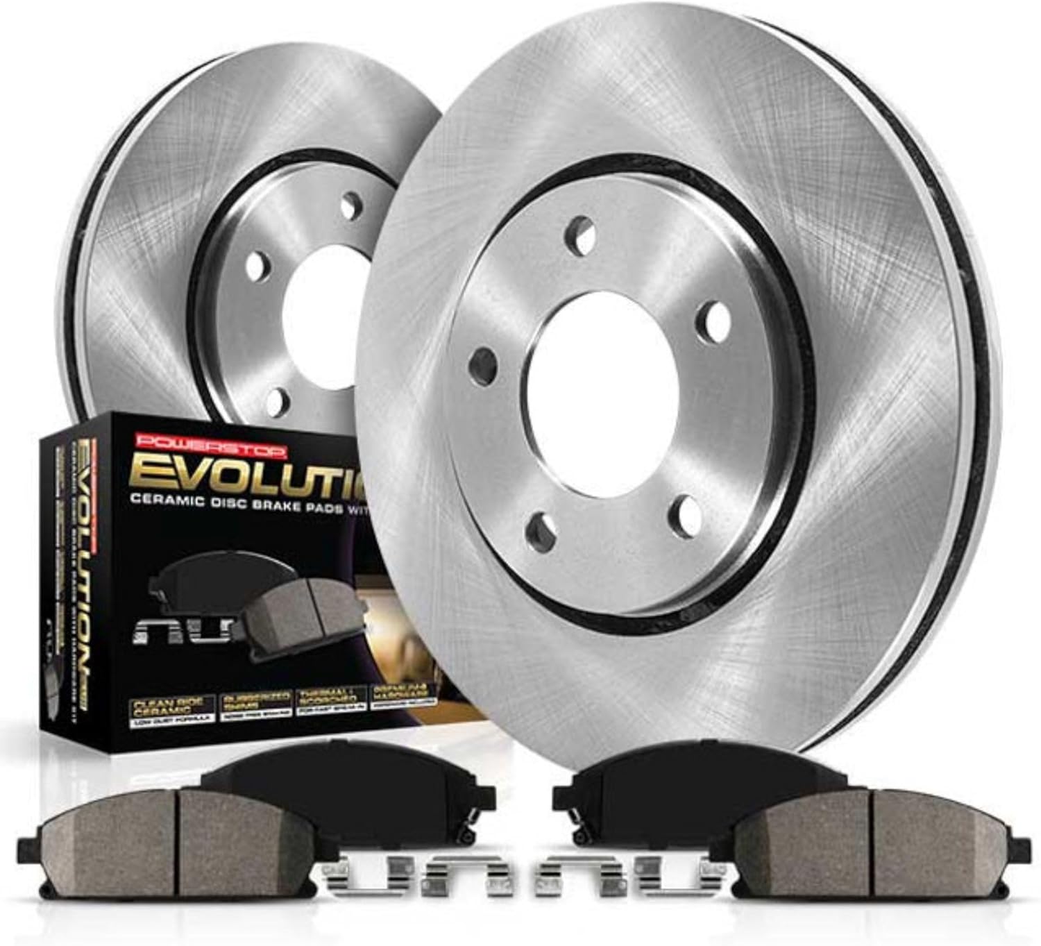 PowerStop Front Brake Kit for Pontiac Vibe & Toyota Corolla 2008-19
