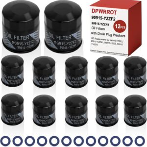 Dpwrrot Oil Filter 12-Pack for Toyota Models