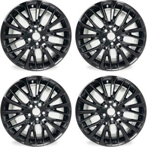 4 New 18x8 Gloss Black Camry Wheels 2018-2022