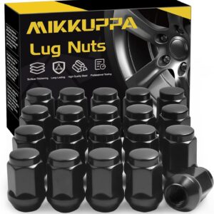 MIKKUPPA Black Lug Nuts M12x1.5 - 20pc Pack