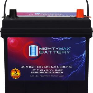Mighty Max MM-G35 12V 55Ah AGM Battery - Toyota RAV4 2.5L