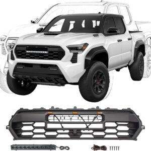 Matte Black Grille w/Lights for 2024-2025 Toyota Tacoma