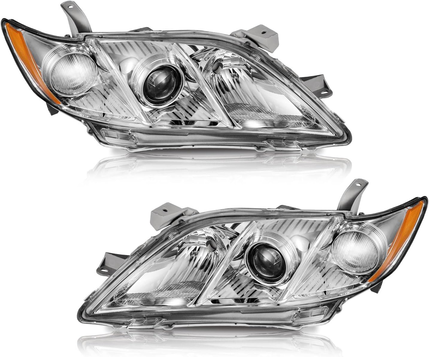 WEELMOTO Headlights for 2007-2009 Toyota Camry - OEM Replacement