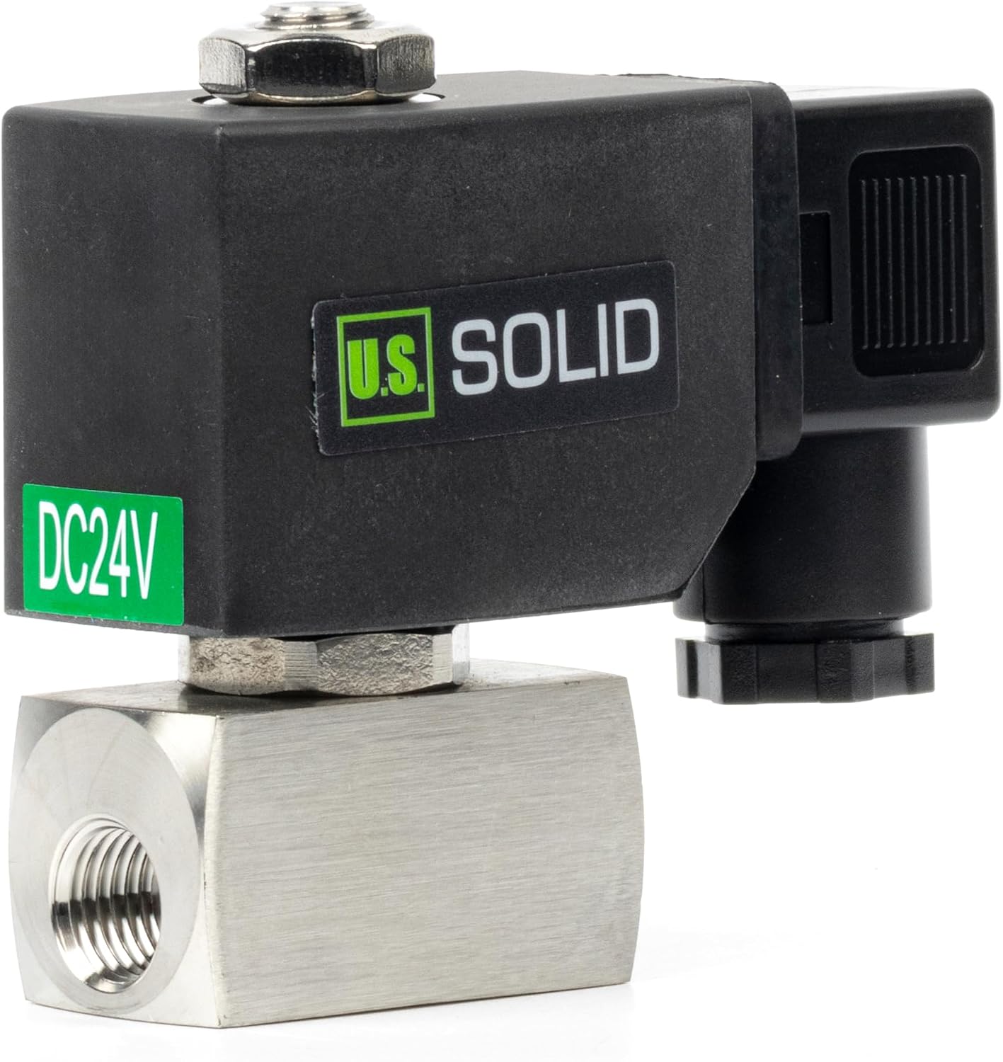 U.S. Solid 1/4" High Pressure Solenoid Valve 24V DC