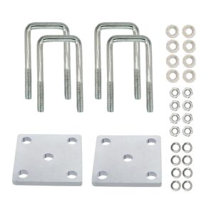 Fudatong 2-Pack U-Bolt Kit for Boat Trailers 2x2 Axles
